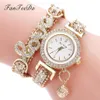 Moda donna orologi fiore diamante avvolgere intorno orologio da polso al quarzo femminile orologio da polso290o