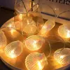 Str￤ngar 3m 20 LED Seashell Ocean Conch String Lights Holiday Decoration Batteri Powered Fairy For Wedding Party Christmas Tree