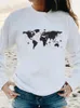 Women's Hoodies Graphic Sweatshirts Beach Lovely Holiday Cute Women Print Female Spring Autumn Fashion Casual Long Sleeve Clothing Pullovers