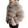 Женское мех женское настоящее пальто