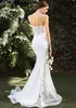 Beauty Wedding Dress 2022 Sexy Saphetti Beach Party Bridal Mermaid Gown Elegant Vestido De Noiva