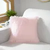 Pillow Long Artificial Wool Fur Sheepskin Cover Hairy Faux Plain Fluffy Soft Throw Pillowcase Washable Solid Case