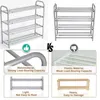 Clothing Storage Adjustable Shoe Rack Cabinets Alloy Steel Removable Living Room Furniture DIY