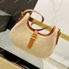 Lamb Hair Underarm Bag Women Shoulder Handbags Brass Hardware Adjustable Shoulder Strap Fashion Letters Interior Zipper Pocket Crescent Shaped Wallet hobo