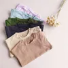 2pcs Conjuntos de roupas para crianças Fatos de treino Verão Sólidos Crianças Shorts Conjunto de T-shirts Criança Menino Roupas Fatos Menina Roupas Bebé