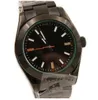 Mechanische Automatische Rolx Heren Milgausses 126610 Nieuw Model Roestvrij Staal 2813 Beweging Horloges Groen Blauw Zwarte Wijzerplaat XATCH