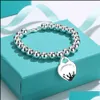 Charm Bracelets Charme Armbänder Herz Fein Schmuck für Frauen Emaille Kette Schwarz Blau Pink Armband Pseiras berühmte Tropfen Lieferung 203200295