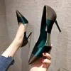 Robe chaussures 2022 printemps mode sexy talons hauts style français femme chaussures femmes pompes bout pointu bureau dame travail