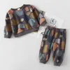 Clothing Sets Fashion Toddler Baby Boys Girl Fall Clothes Kids Sports Bear Sweatshirt Pants 2Pcs Suits Outfits 221110