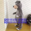 Disfraz de mascota de oso Polar de oso Baloo gris, traje de personaje de dibujos animados para adultos, promoción de representaciones teatrales, embajador zx1267