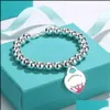 Charm Bracelets Charme Armbänder Herz Fein Schmuck für Frauen Emaille Kette Schwarz Blau Pink Armband Pseiras berühmte Tropfen Lieferung 203200295