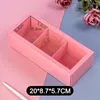 Gift Wrap Creative Pink Macaron Cookies Cake Box With Transparent Window Wedding Favor Birthday Party Dessert Chocolate Wrapping Case