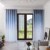 Curtain Light Blocking Gradient Color Curtains Comfortable Window Minimalist Home Decoration Drapes For Living