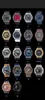 Men's sports quartz digital watch LED automatic lifting lamp ultra-thin metal detachable assembly dial Iced Out Watch Oak series waterproof world time 19 colors