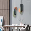 Lampy wiszące geometryczne światło nowoczesne lampy sufitowe owalne kule dekoracyjne przedmioty do domu w stylu przemysłowym oświetlenie