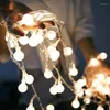 Stringhe 10m 6m Sfera LED Luci Stringa fata Decorazioni natalizie per la casa Ghirlanda all'aperto Festa di nozze Impermeabile USB / Alimentato a batteria