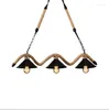 Hanger lampen touw kroonluchter retro bar Nordic Cafe restaurant raam kleding thee winkellamp. E27 3 AC110-240V.