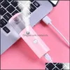 Andere huishoudelijke zonsverdragen Cilindrische USB Face Steaming Devices Cold Spray Water Supply Instrument Make -up Achterbevochtigers Love Heart Ladi Dhxqi