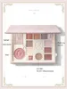 Инструменты для макияжа Colorrose Embossed Eye Shadow Pallete Blush High Gloss Integrated Palette Модификация жидкости Косметический диск 221111