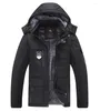 Men's Down Couple Models Waterproof Thick Warm Winter And Women's Fleece Plus Size Jacket Quilted Hooded Casual Parka