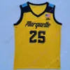 Marquette Golden Basketball Jersey NCAA Howard Butler Wade Justin Lewis Darryl Morsell Tyler Kolek Kameron Jones Kur Kuath