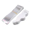 Sieraden Zakjes 100 Vellen Kartonnen Enkelbandje Display Cassette Transparante Zak Lege Kaart Clip Papieren Etiketten Voor Dropship