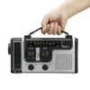 Radio Solar Hand Crank Mottagare Mini Portable AM ​​FM Väder med multifunktionell ficklampa Emergency Supply 221111