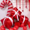 クリスマスの装飾サンタクロース松葉杖ロリポップギフトホイルバルーン陽気な装飾子供のための陽気な装飾ハッピー年2022