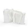 Opbergtassen leeg sublimatietas Diy witte polyester katoenen stof schoktassen warmteoverdracht afdrukken draagtas voor supermarkt delive dhqe0