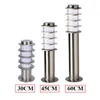 Waterproof E27 12W LED Garden Pathway Lawn Light Stainless Steel Pillar Outdoor Courtyard Villa Landscape Bollards Lamps