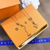 Popular Brand Fashion Luxury Pendant Necklace Style Jewelry Accessories Designer Long Chain Gold Plated Gift for Women