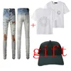 F￶r pappa jeans m￤n kvinnor jeans designer jean sommar t shirt smal fit hip hop byxor l￥ng rak l￤tt m￶nster g￥va en hatt 4 stilar denim byxor cool byxh￥l kl￤der