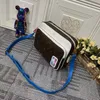 حقيبة ماسنجر للرجال ماركة كلاسيكية بتصميم مشترك للرجال والنساء حقيبة كتف عالمية فاخرة من الجلد بجودة عالية 5143