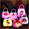 Party Favor Party Favor New Christmas Gift Childrens Luminous Bag Cosmetic Handbag Princess Fashion Girl Play House Toy Storage Bags Dh6Pm