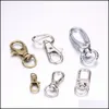 Sleutelringen 10 stks/ lot Keychain Lobster Swivel Clasps voor sleutelring metalen haak Craft Rings Diy Chain Accessoires Drop Delivery Sieraden DHAQX