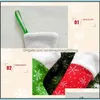 Weihnachtsdekorationen Mini Schneeflocke Hängende Strümpfe Weihnachtsbaum Anhänger Socken Vlies Home Weihnachtsdekorationen Drop Lieferung Gar Dhbhp