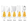 Dinware sets 5 stcs/set servies cartoon kids lepel en vork set dessert voor kinderen baby flatware