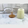 Table Lamps Korean Pleated For Living Room Bedroom Wooden Desk Lamp Bedside Nightstand Light Fixtures Study Reading Home Decor