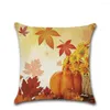 Pillow Thanks Giving Day Cover Linen Chair Sofa Bed Car Room Home Dec Wholesale MF163
