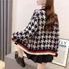 Women's Knits Tees Short Knitted Cardigan Autumn And Winter Style Ladies Design Sense Niche Retro Japanese Long-sleeved Round Neck Sweater 221111