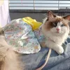 Hundebekleidung Sommer Haustier Kleidung Prinzessin Kleid Atmungsaktive Katze Party Mode Hosenträger Anzug Bogen Rock für kleine mittlere Accessoires