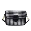 Sacs Sac nouveau sac à carreaux style britannique croix diagonale femmes laine Plaid fronde une épaule sac à main