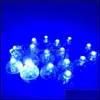 Andra evenemangsfestleveranser 100 st/parti LED Flash Luminous Ball f￶r ballonger f￶delsedag br￶llop fest dekorativ ljus bb droppe leverera dhodu