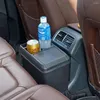 Interiörstillbehör Bil Trash Can Multi-Function Passenger Storage Box Beverage Cup Holder