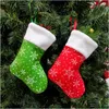 Décorations De Noël Mini Flocon De Neige Bas Suspendus Arbre De Noël Pendentif Chaussettes Non Tissé Maison Décorations De Noël Drop Delivery Gar Dhbhp