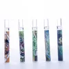 Pyrex glass one hitter pipe bat smoking accessories 4 inch colorful cartoon Steamroller Hand Pipe oil burner Filters tube nail tips bong