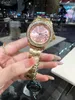 Watches New generous diamond super luminous quartz women's watches gold strap