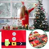 Bordmattor 1st julstrumpor Placemats Kniv och gaffel Mattdekorationer f￶r Home Feliz Navidad Craft Supplies