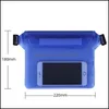 Other Home Storage Organization Waist Waterproof Phone Bag Summer Beach Boat Swimming Pvc Running Touch Screen Mobile Pouch Drop D Dhkig