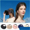 Cappelli da festa Summer Beach Party Cappelli Guscio vuoto Protezione solare Fascia per capelli pieghevole femminile Drop Delivery Giardino domestico Forniture festive Dh50M